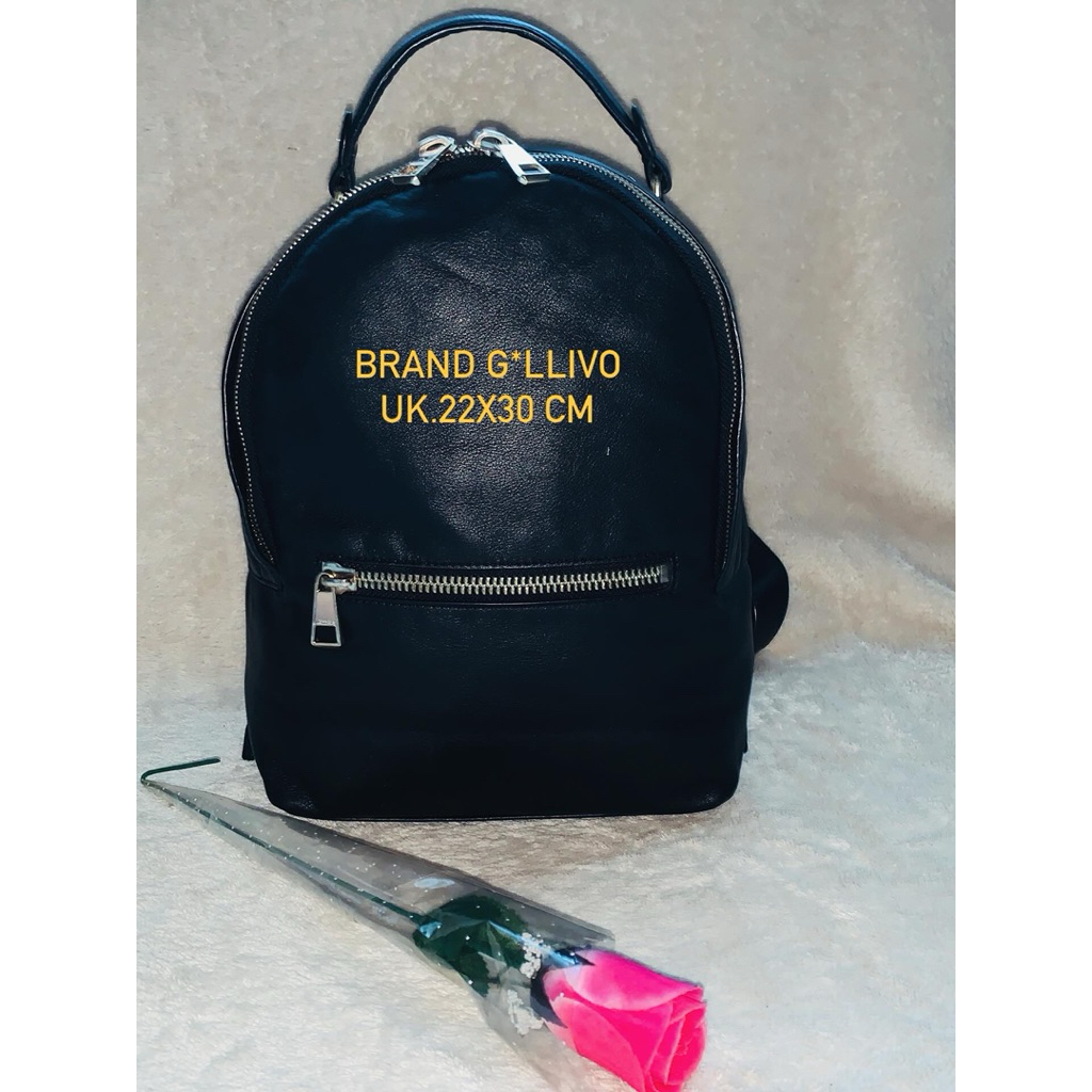 Brand G*llivo Preloved Ransel kulit wanita