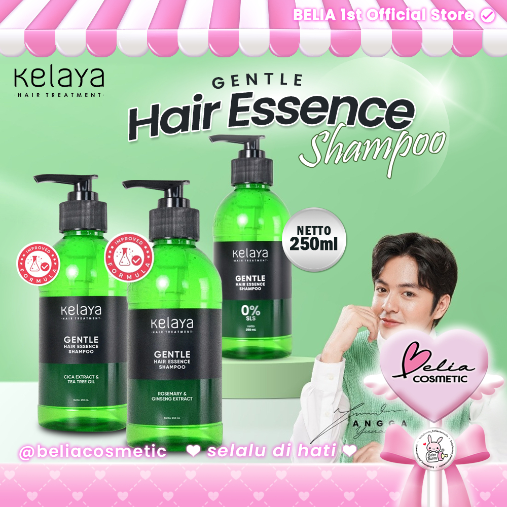 [ BELIA ] Kelaya Gentle Hair Essence Shampoo Non SLS 250ml Series | Cica & Tea Tree | Rosemary & Gin