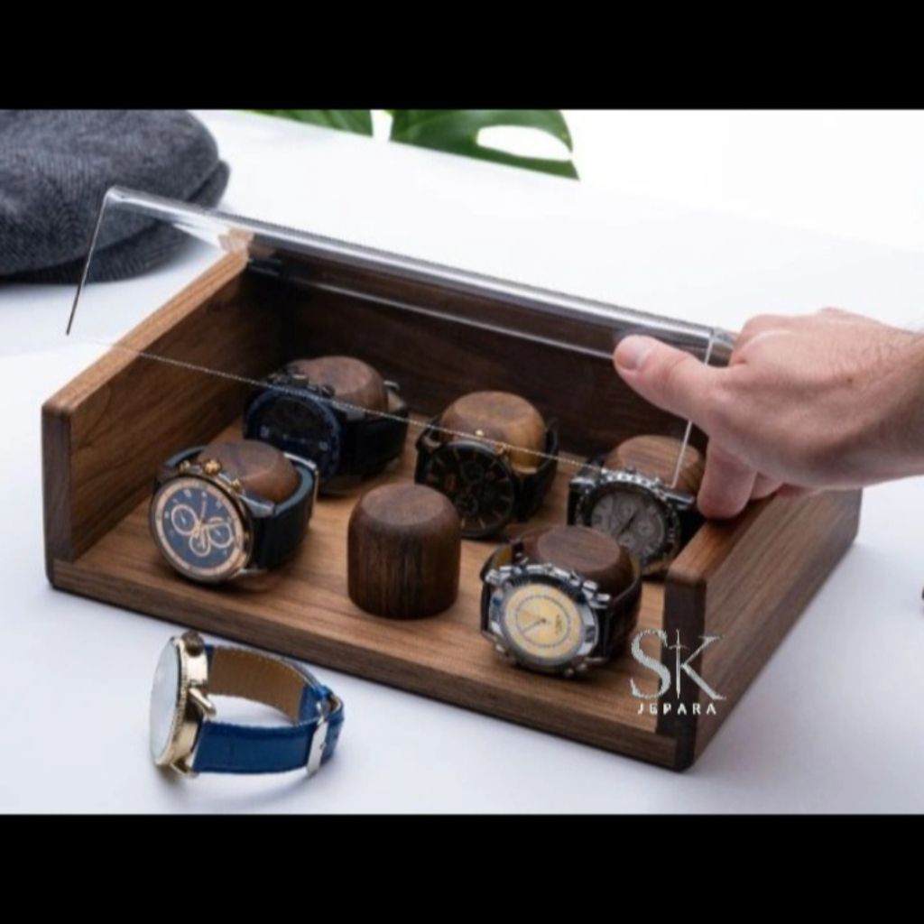 Serbakayu- Tempat Jam tangan - Rak jam tangan kayu aestetic furniture