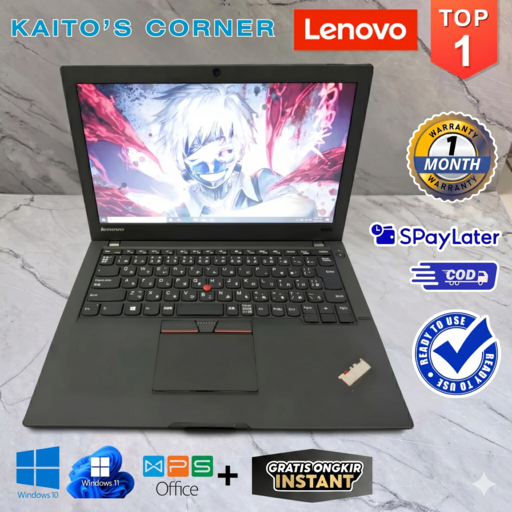 [Bekas] Laptop Lenovo ThinkPad X250 Core i5 / i7 Gen 5 - Layar 12.5 Inch
