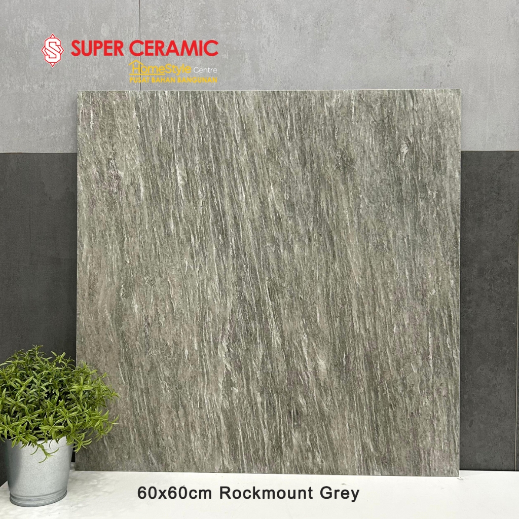 INFINITI 60x60 Granit Lantai Matt ANTI SLIP - ROCKMOUNT GREY