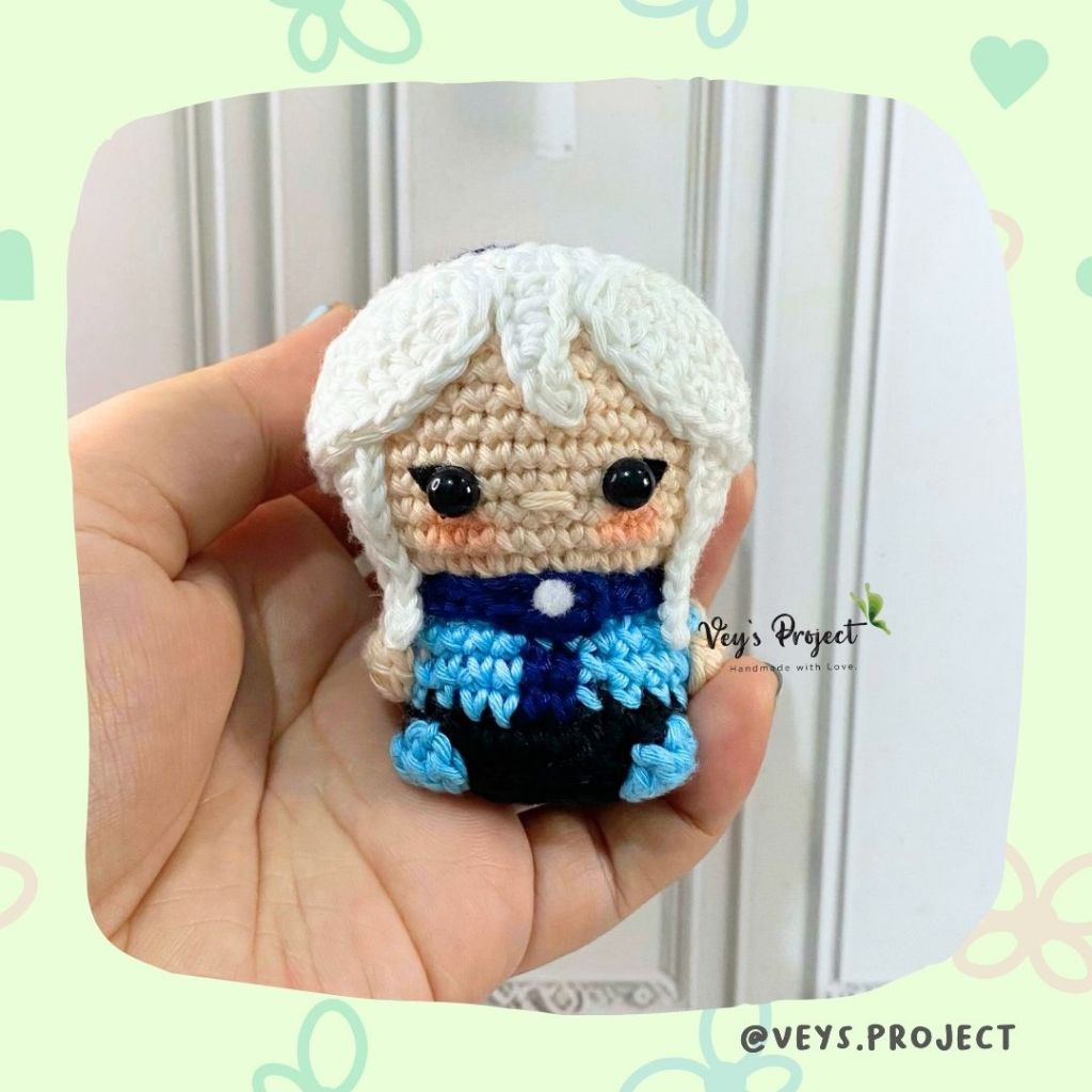 Boneka Rajut Mini Jett Valorant | Gantungan Kunnci Mini Jett Valorant