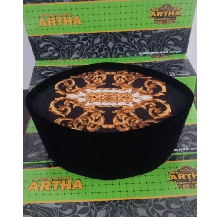 Songkok peci hitam AC motif yg sangat keren