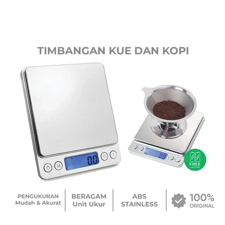 Timbangan kopi / Pengukur berat / Timbangan digital akurat / Timbangan digital kecil
