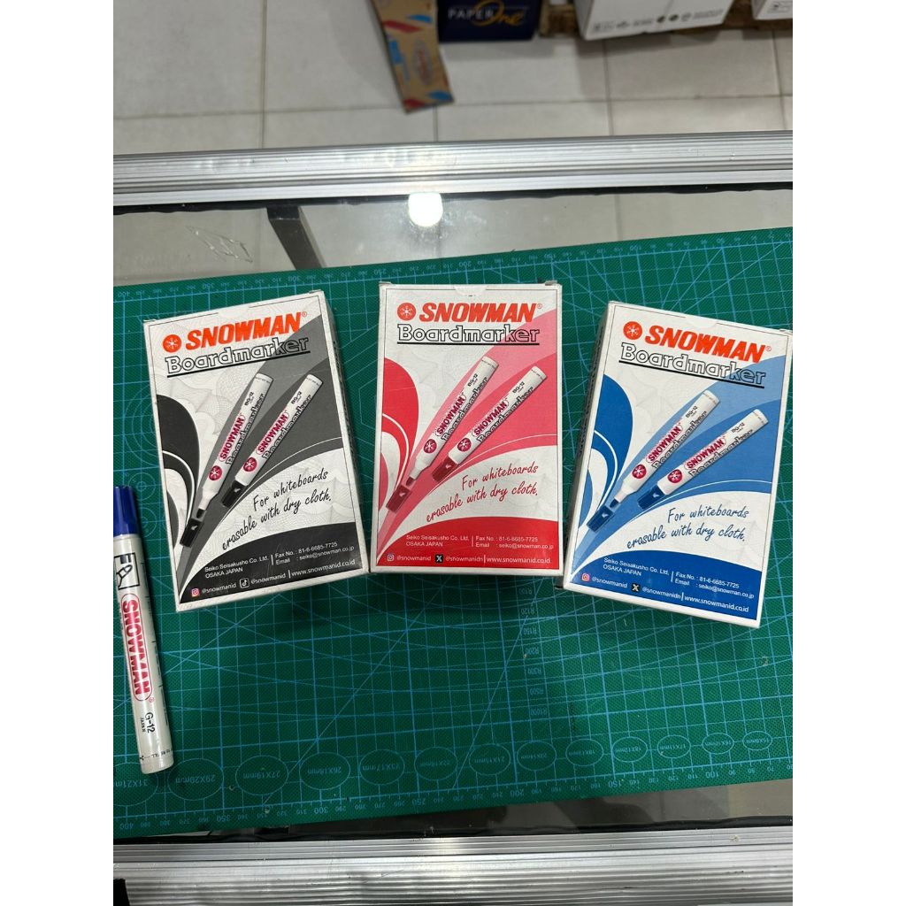 Spidol Snowman  isi 1 kotak 12 pcs