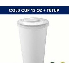 TKKH PAPER CUP 12oz SEDANG POLOS PAPER CUP TINGGI SEDANG + TUTUP ANEKA BENTUK PAPER CUP POLOS 12oz  