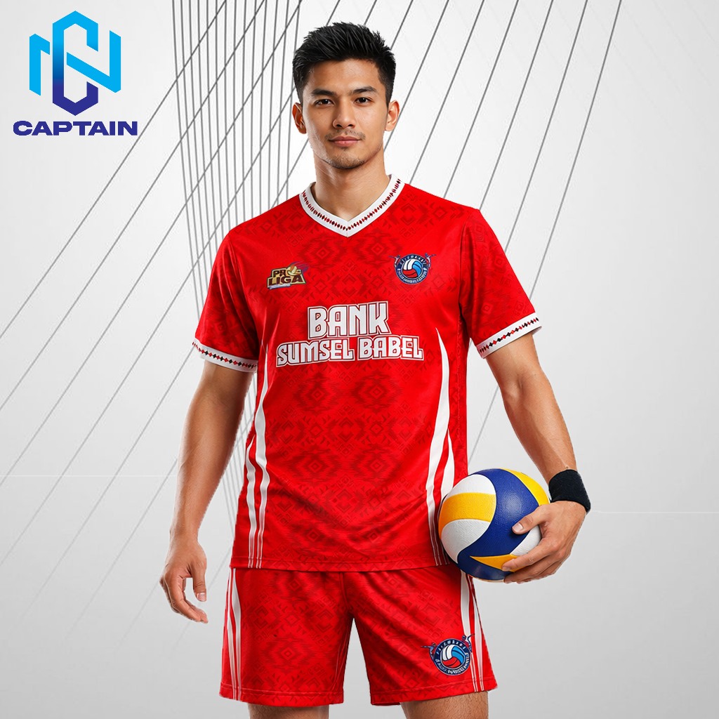 Kaos Jersey Voli Bank Sumsel Babel Proliga Pria 2026/Jersey Voli Dry Fit Olahraga