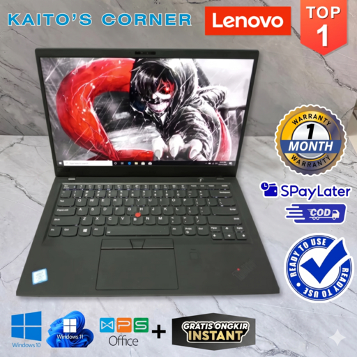 [Bekas] Laptop Lenovo ThinkPad X1 Carbon 6th 7th i5/i7 Gen 8 - 14" FHD Tipis Ringan Murah Bergaransi