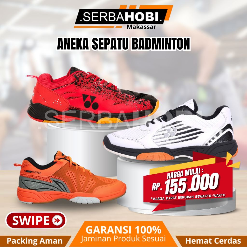 Sepatu Olahraga Badminton / Sepatu Bulutangkis Termurah / Sepatu badminton kuat /  Sepatu Olahraga k