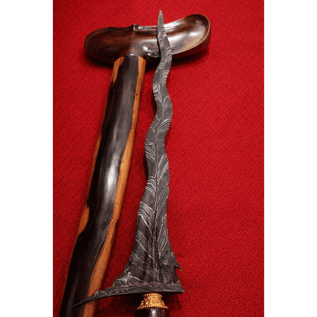 Keris Luk Pamor Klasik Pusaka Jawa Full Warangka Koleksi Seni Budaya Tradisional