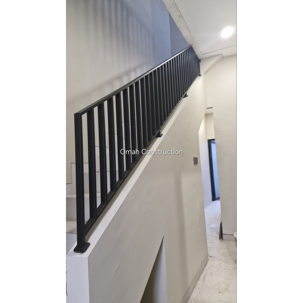 Railing Tangga Balkon Void Besi Hollow Galvanis Kotak Minimalis Mewah Murah Jakarta Bogor Depok Tang
