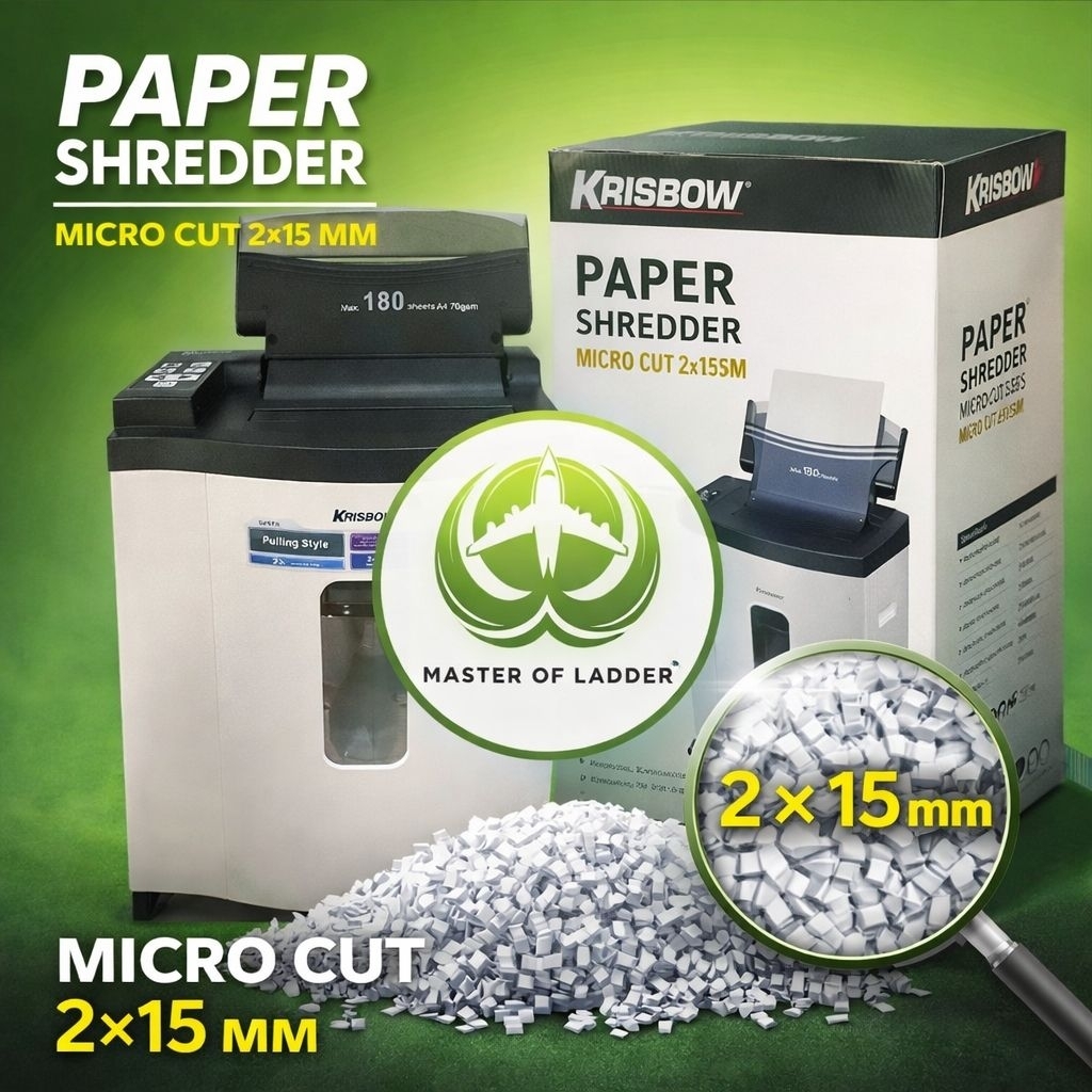 Krisbow Auto Paper Shredder/ Mesin Penghancur Kertas Micro Cut S8106