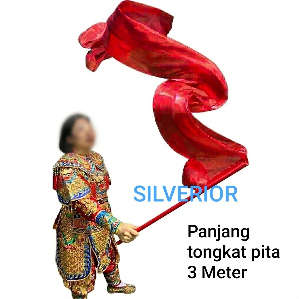 Tongkat Tali Pita Putar Twirling Seni Tarian Naga Dragon Dance Pangelaran Menari