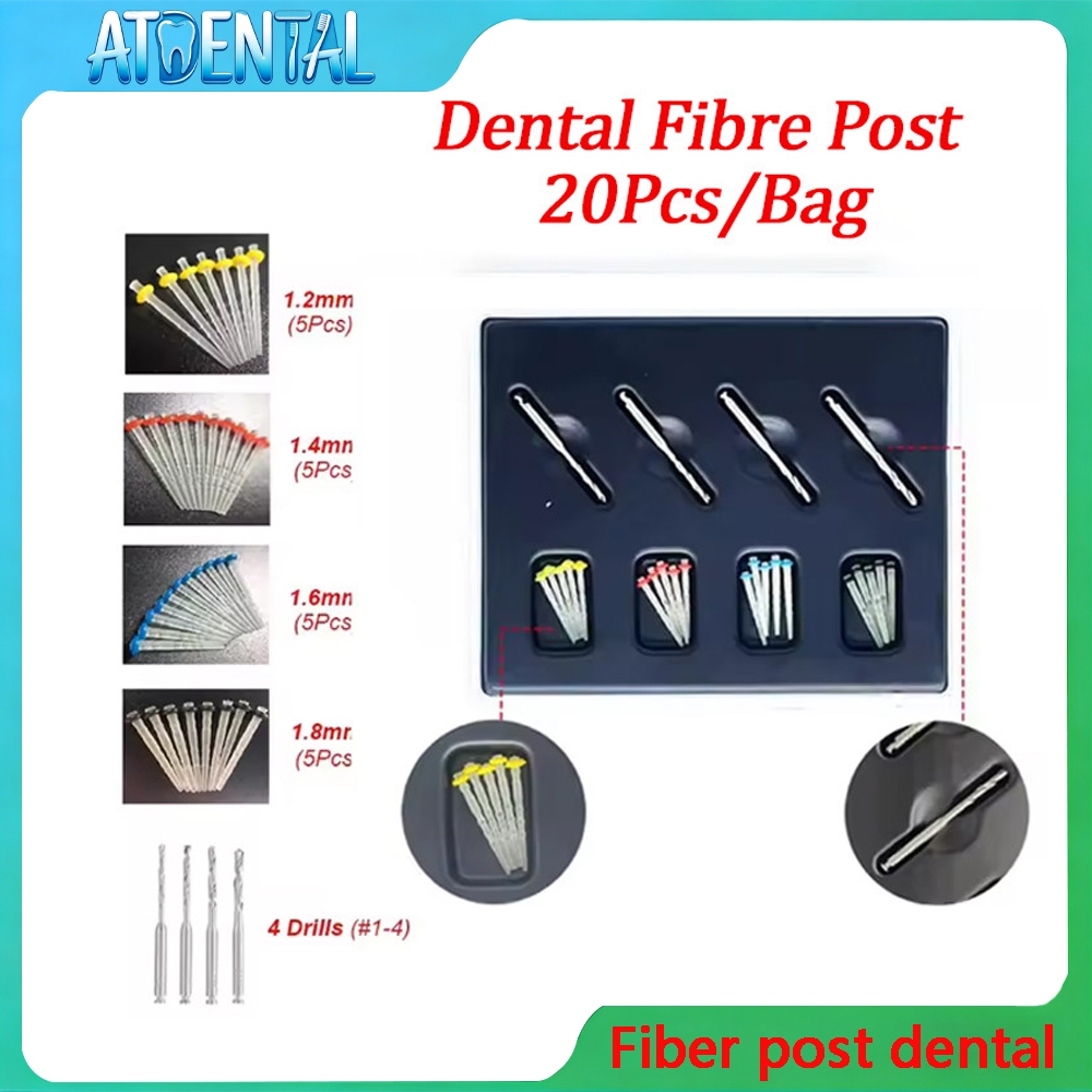 24pcs Dental Restorative Material Fiber Post Quartz Glass Fiber Multi-sizes/fiber post dental / pasa