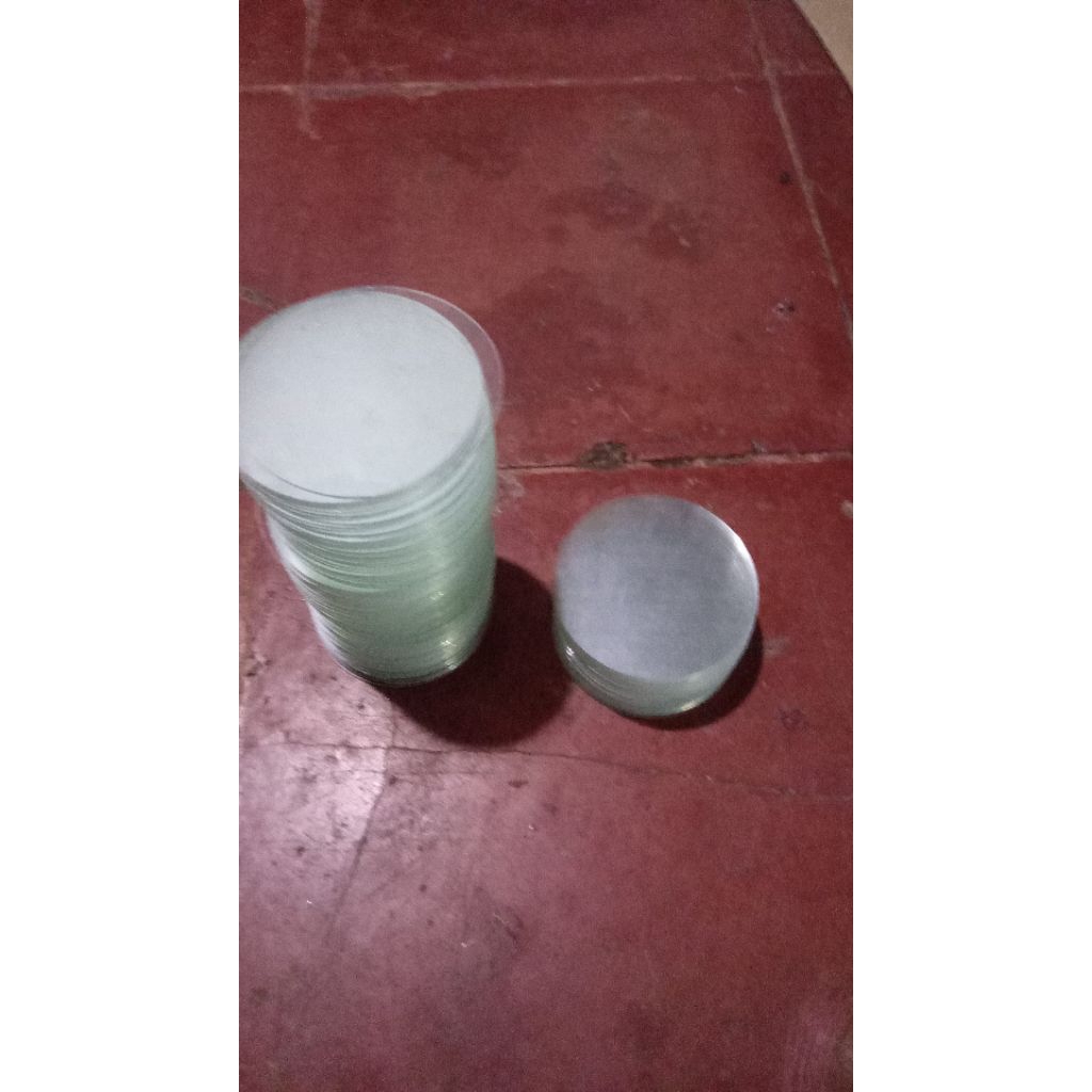 Kaca Bening Bulat 8Cm Tebal 2mm