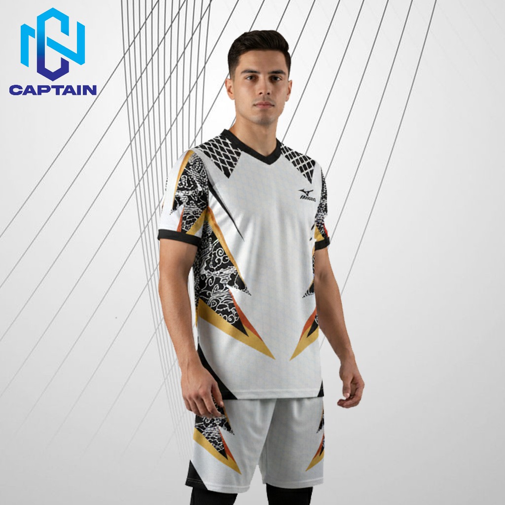 Kaos Jersey Voli Badminton Pria Full Printing / Jersey Voli Dry Fit Olahraga