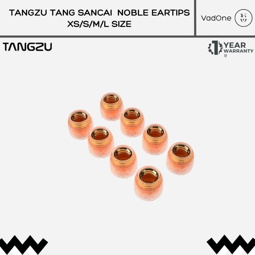 Tangzu Tang Sancai Noble Silicone Stainless Steel Eartips For In Ear Monitor Earphone