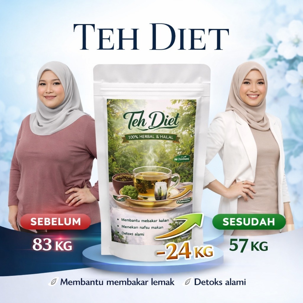 Teh Herbal Pelangsing Alami untuk Diet Sehat Aman Tanpa Efek Samping