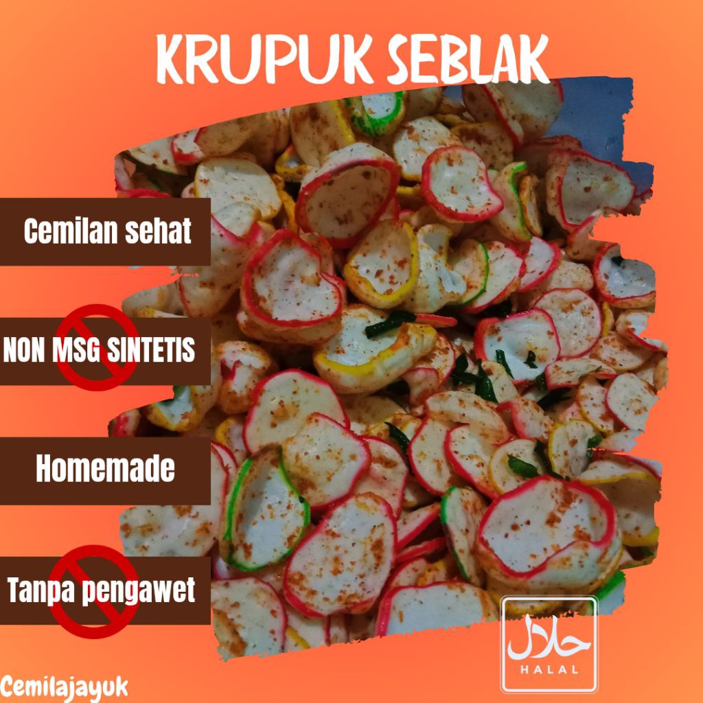 krupuk seblak pedas cikur 250gram