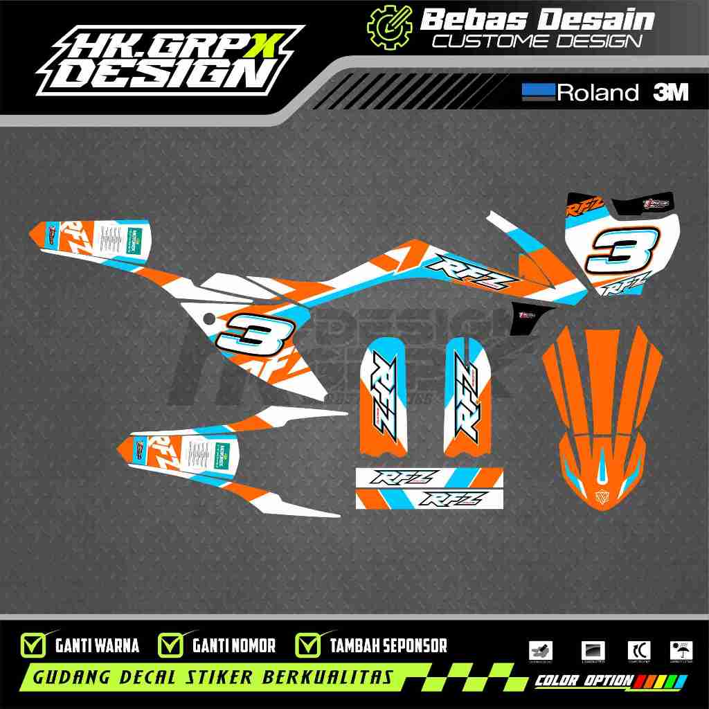 DECAL KTM 65 CC 2017 FREE CUSTOME DESIGN