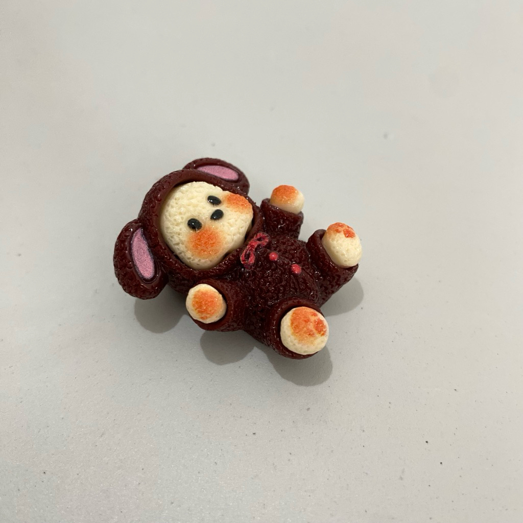 MAINAN ANAK MINI FIGURE GUGUK TERLENTANG MINIATUR CLAY LUCU