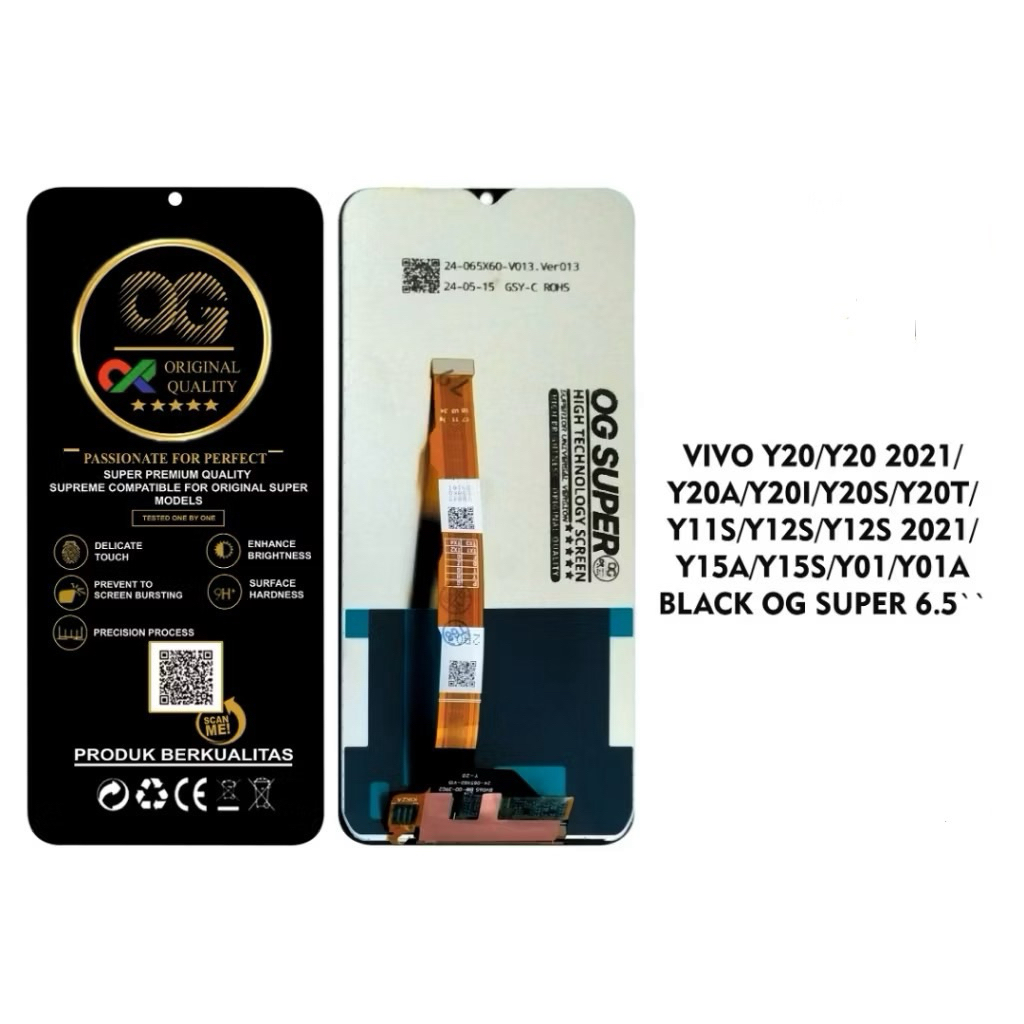 LCD TOUCHSCREEN VIVO Y20 V2027 - Y20S V2029 - Y12S V2026 - VIVO Y15S - LCD VIVO Y20 - LCD VIVO Y20S 