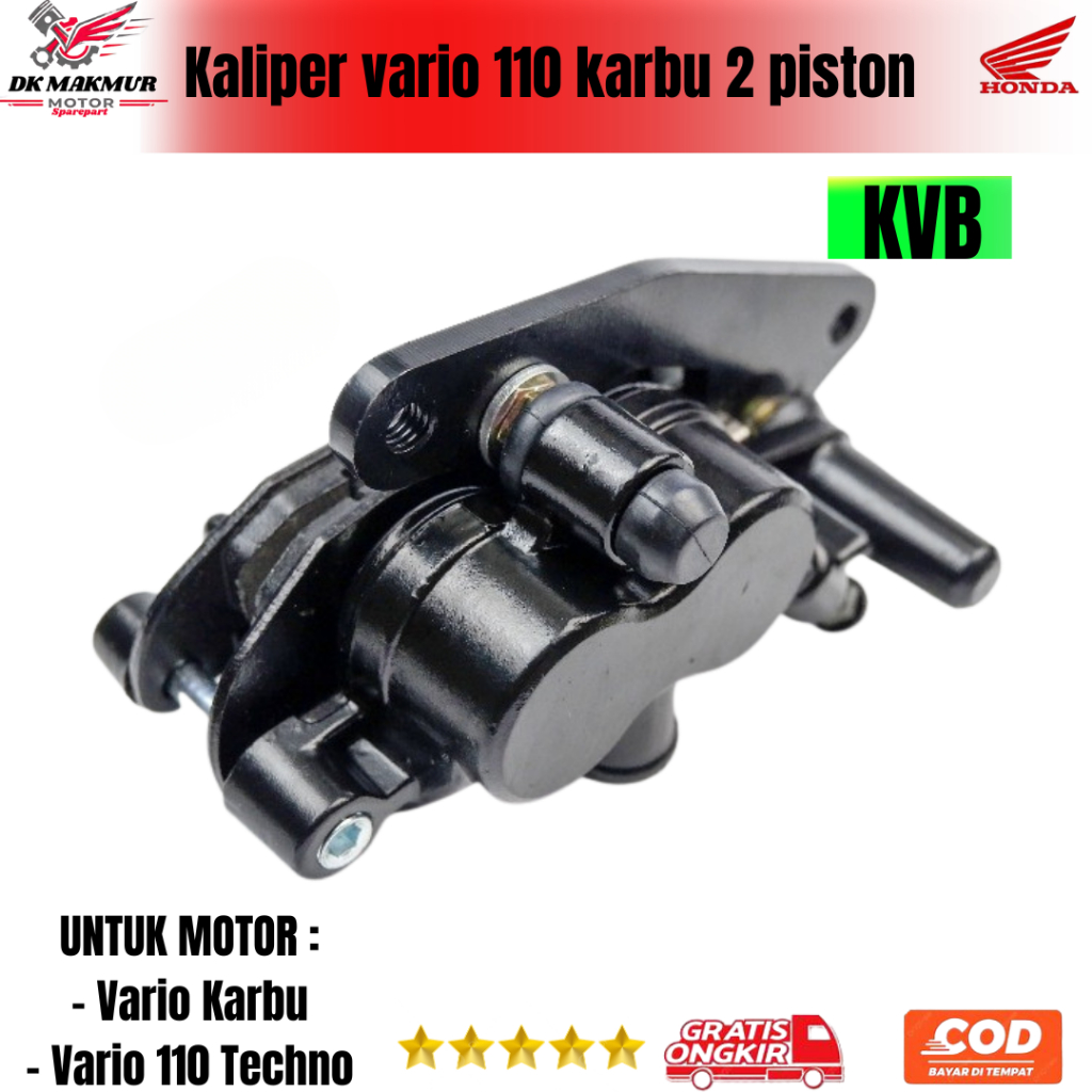Kaliper vario 110 karbu 2 piston - pala babi vario cakram karbu KVB dk