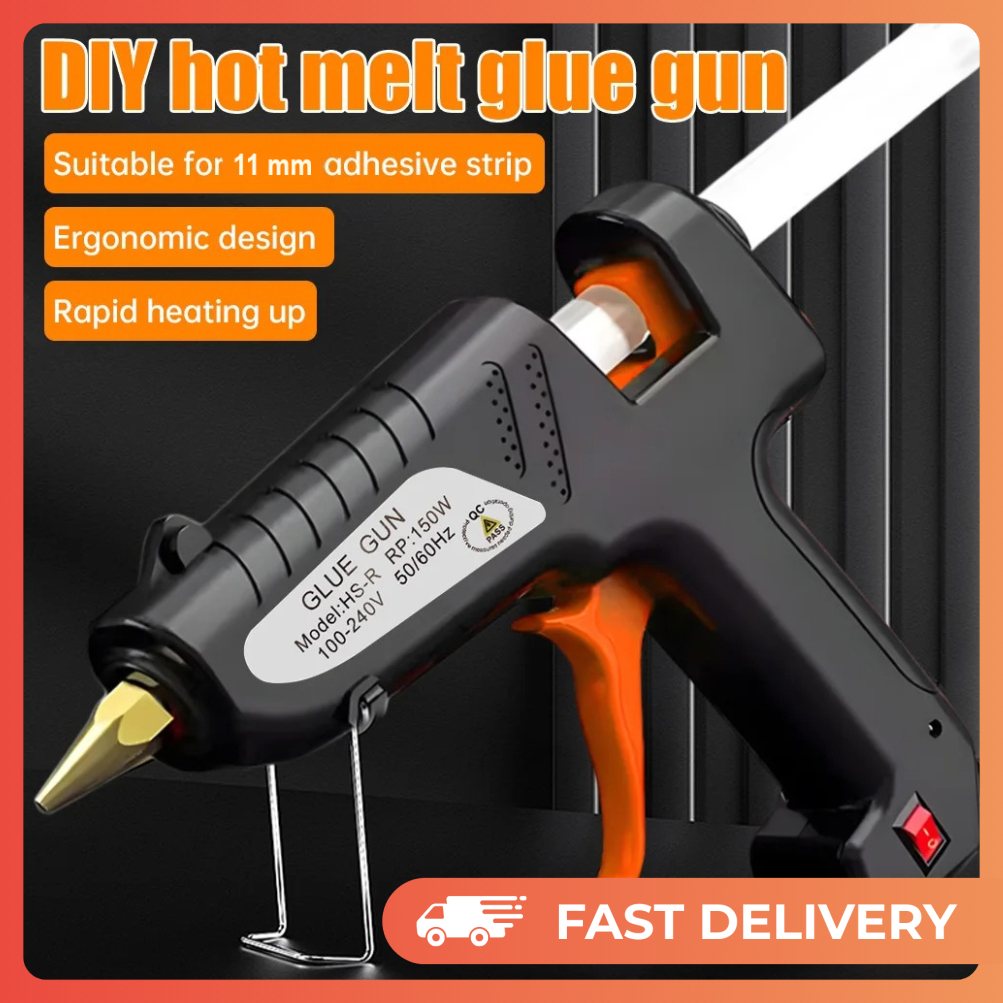 PREMIUM Glue Gun Lem Tembak 150W Pencairan Lem Stabil Pistol Alat Lem Tembak Hot Melt Glue Gun Heati