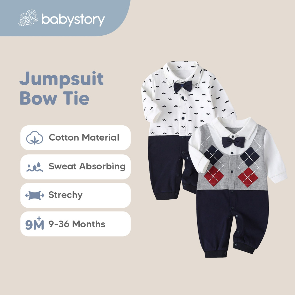 Jumpsuit bow tie jumper bayi jumpsuit bayi