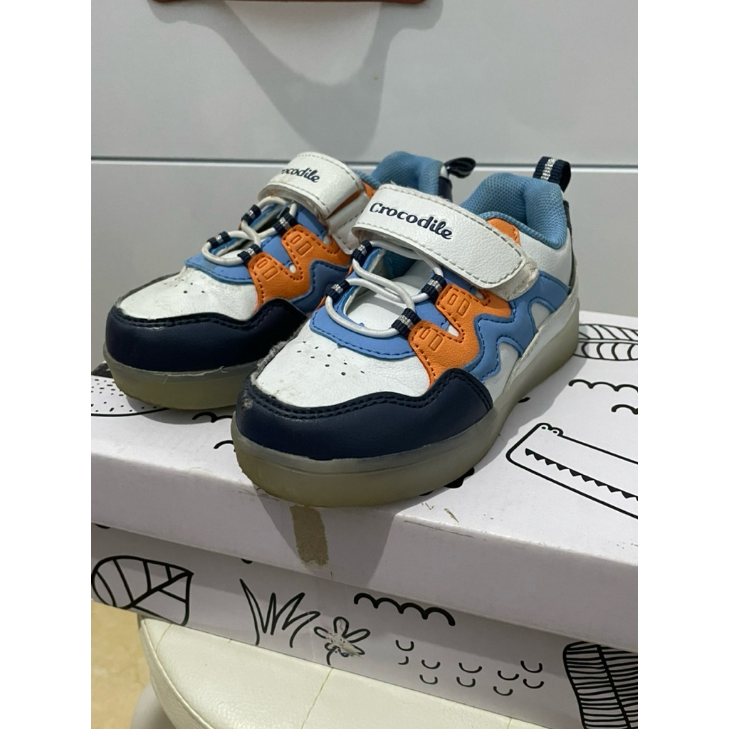 Crocodile Kids - Sepatu Sneaker Anak Laki-laki - Sepatu Lampu Crocodile / Kado Anak