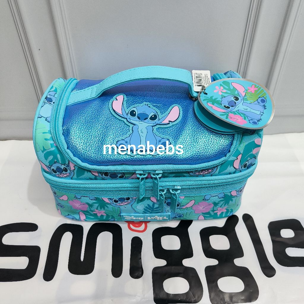Smiggle Lunchbox Double Decker Stitch ori store