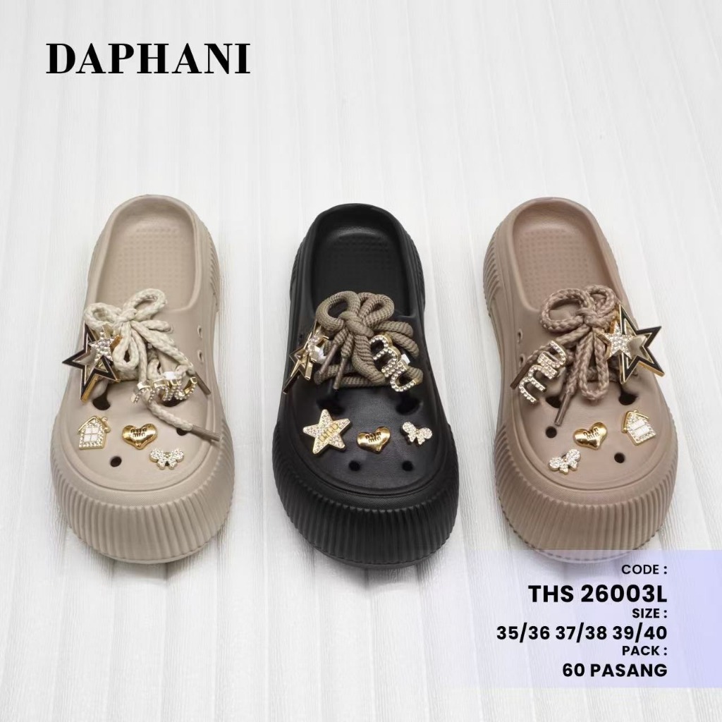 FS Sandal Selop Sandal Wanita Bahan EVA Motif bintang Tali