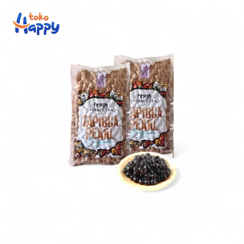 ITPIN BUBBLE TEA / TAPIOKA PEARL / BOBA ORIGINAL 1KG