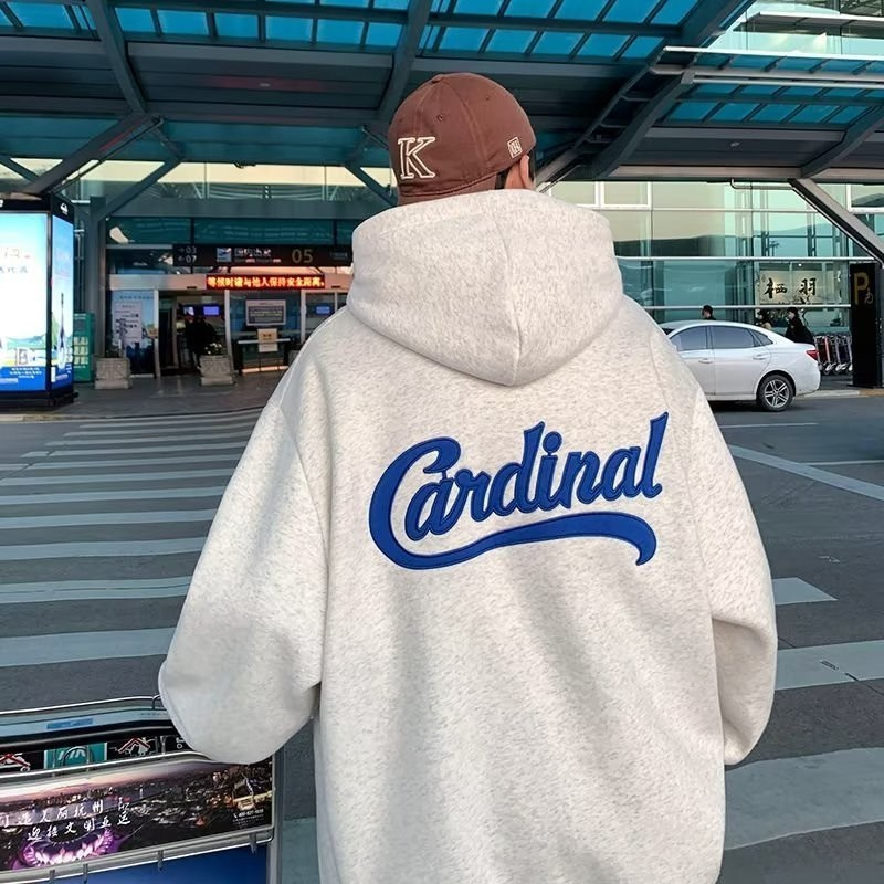 Hoodie CARDINAL Big Size(S -6XL)Jacket Boy Girl Oversize Unisex Korean Harajuku Style Fleece Premium
