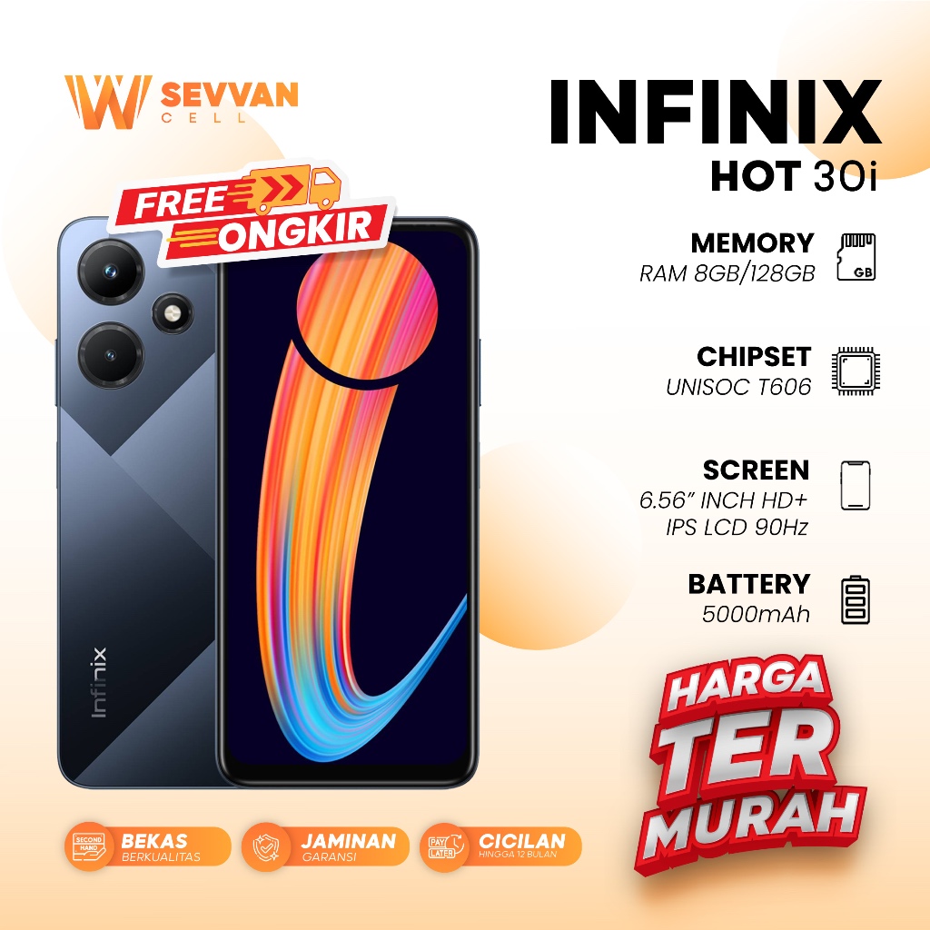 Handhone Infinix Hot 30i Ram 8 128
