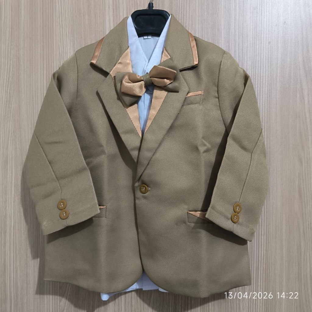 (Preloved) Setelan Jas Anak Laki-laki warna Coklat