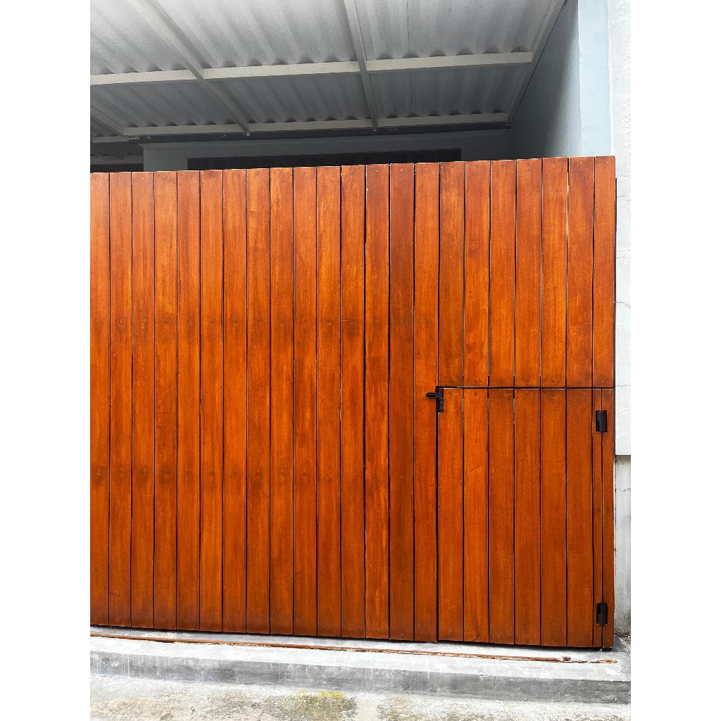 Pagar Rumah Motif Kayu