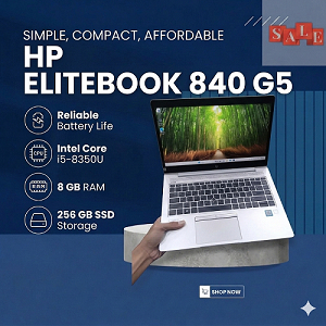Laptop HP EliteBook 840 G5 Intel Core i5-8350U Ram 8Gb Ssd 256Gb Windows 11 Siap Pakai
