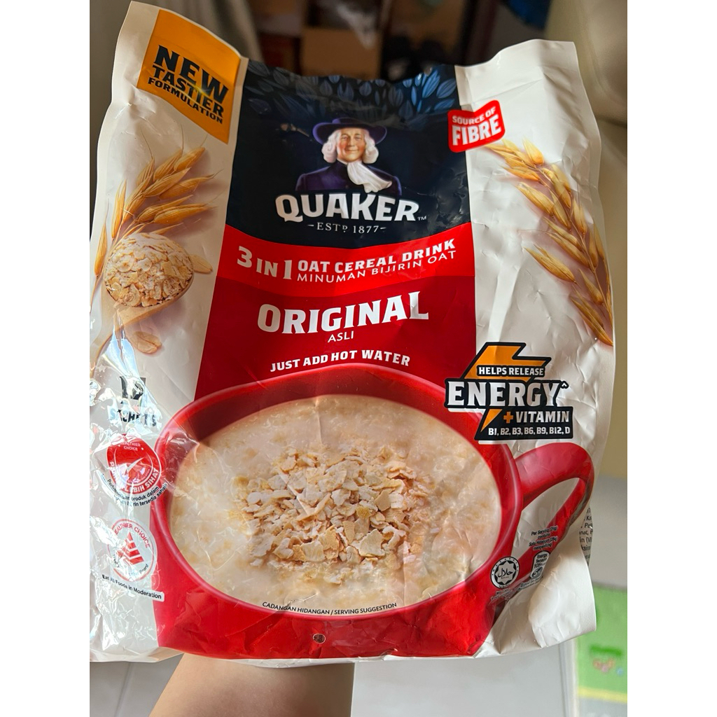 Quaker Oat Cereal Drink 3in1 isi 15 sachet Malaysia