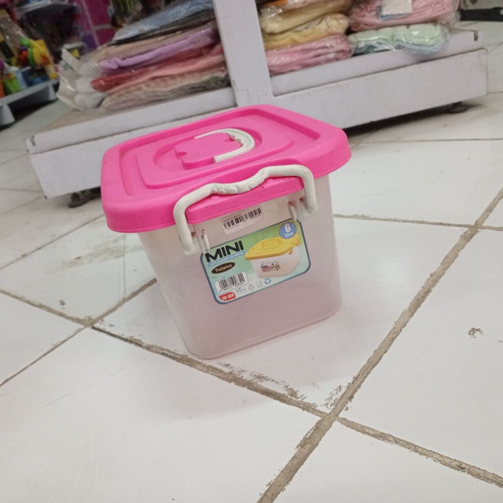 BOX MINI CONTAINER CB-008 TRANSPARAN 6L/ CONTAINER TAIWAN MINI / BOX MINI