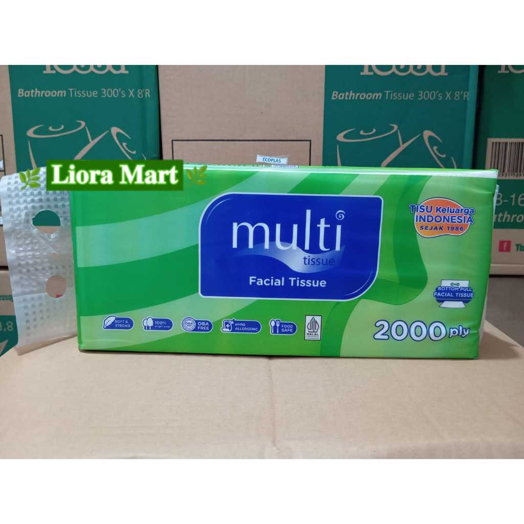 TISSUE multi bottom pull facial tisu 2000ply/MULTI tisu gantung wajah 2000 PLY