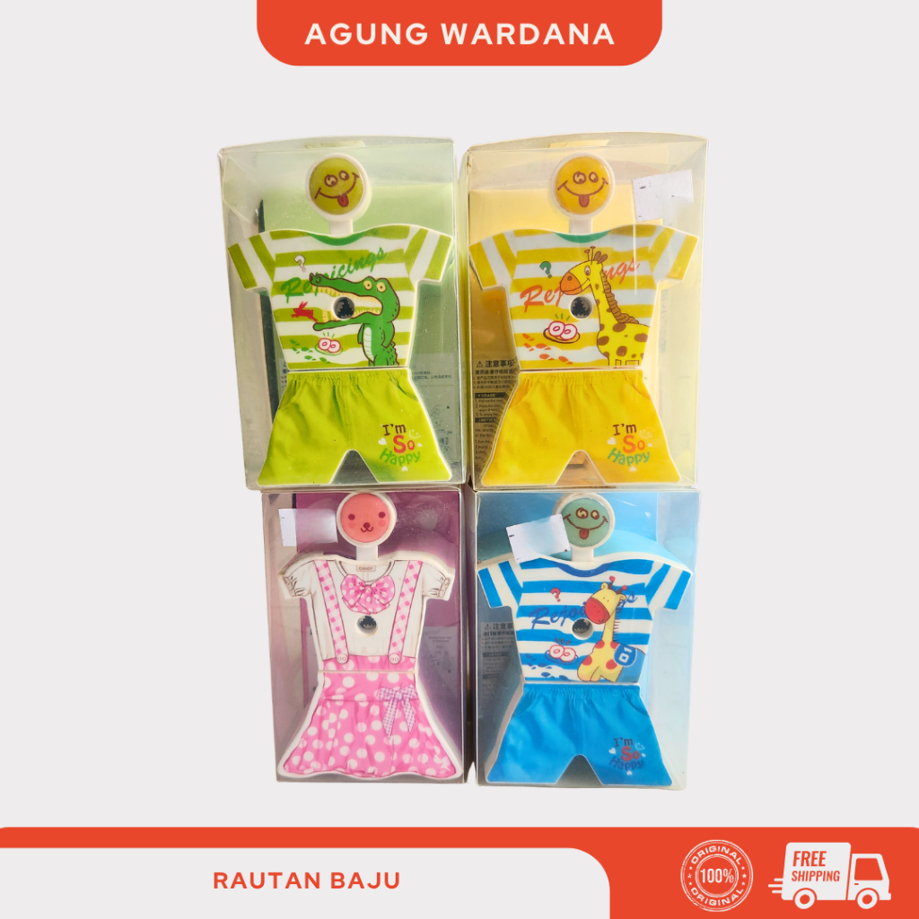 RAUTAN PENSIL PUTAR KARAKTER BAJU LUCU
