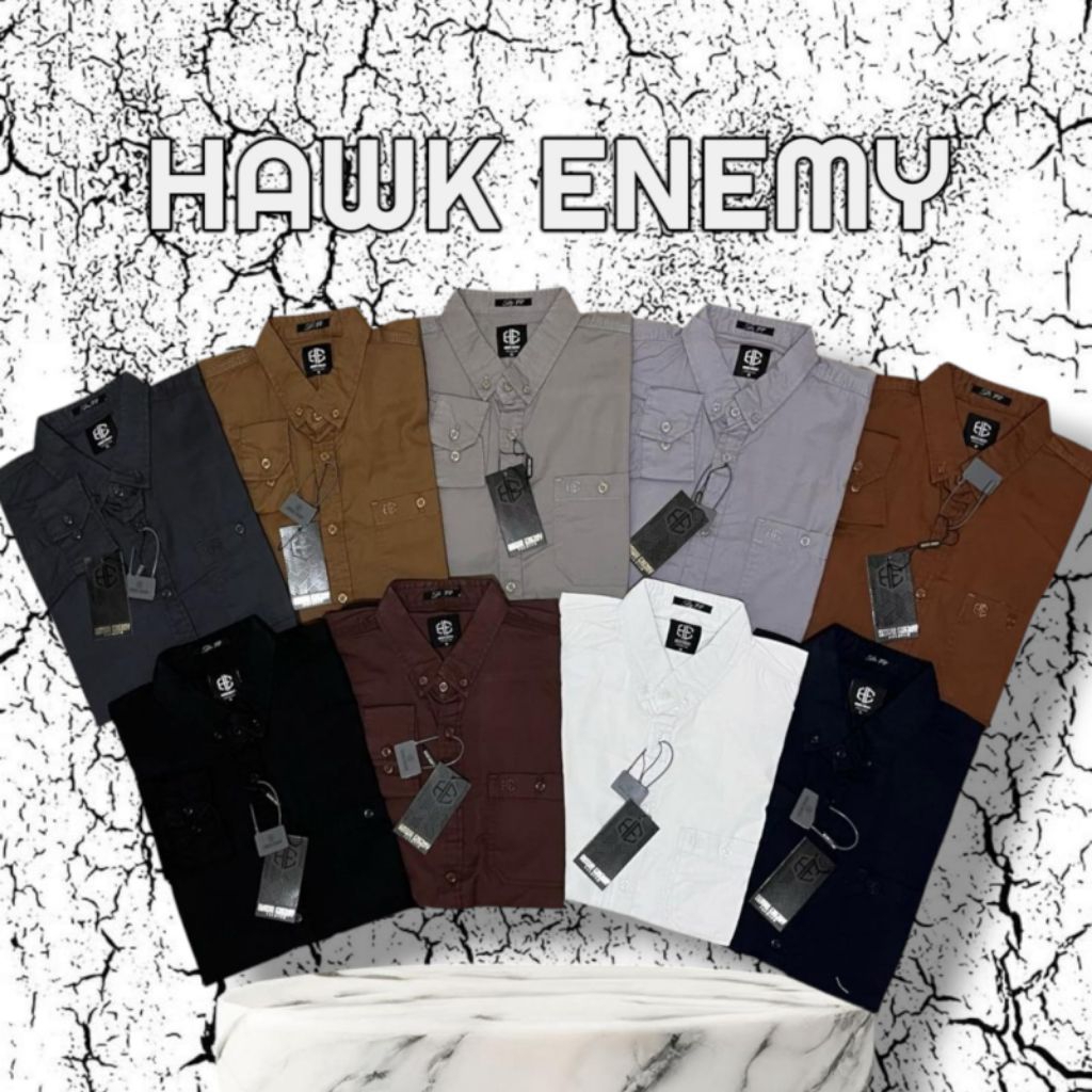 Kemeja Pria HAWK ENEMY ORIGINAL