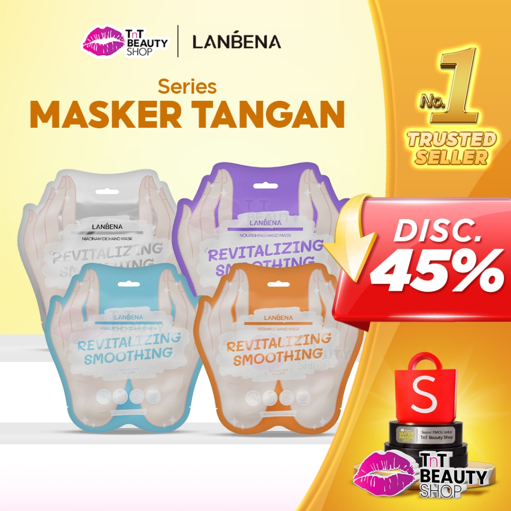 Lanbena Masker Tangan Pemutih Perbaikan Niacinamide Essence Masker Tangan | TnT Beauty Shop