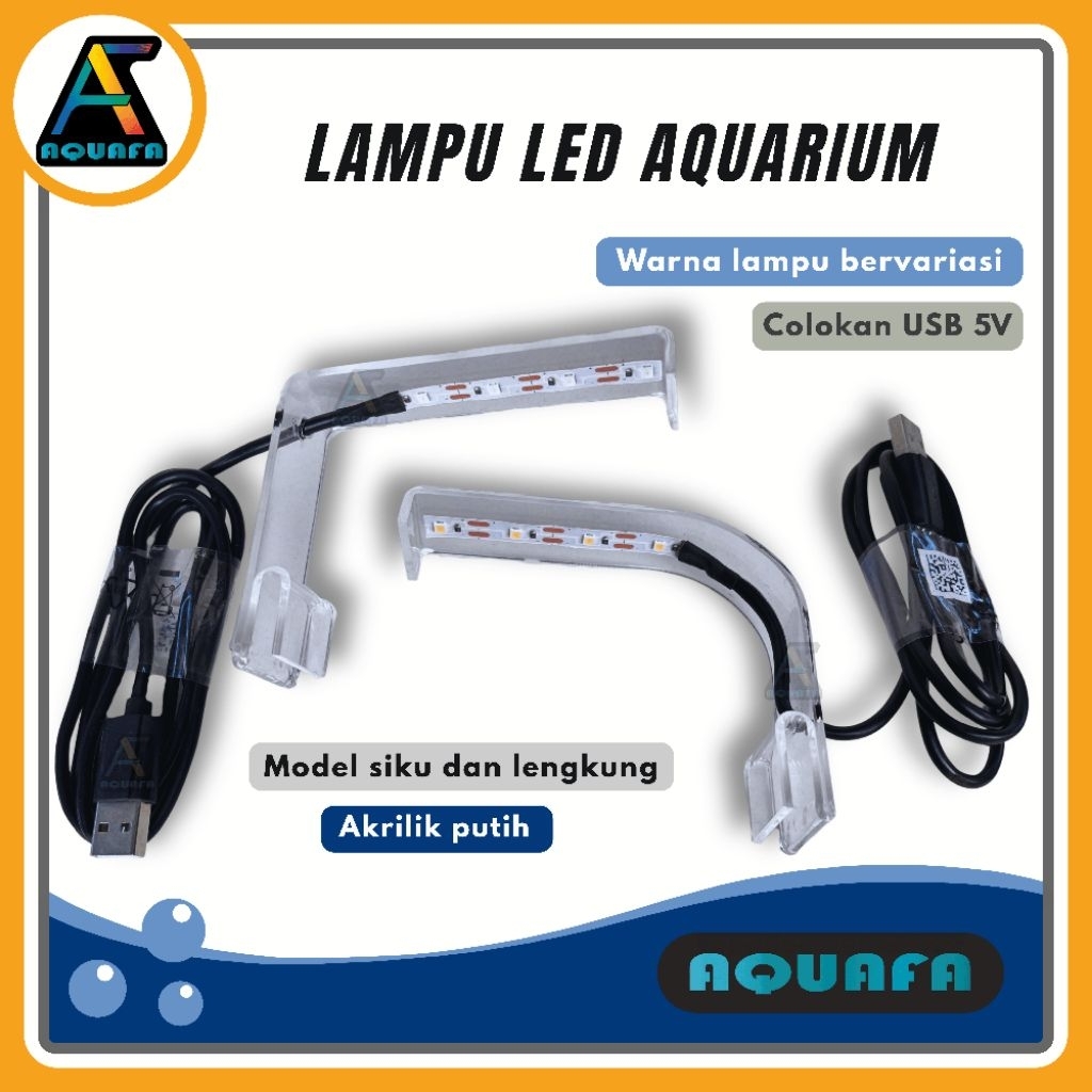Lampu Aquarium Aquascape  Soliter USB LED 5volt                                                     