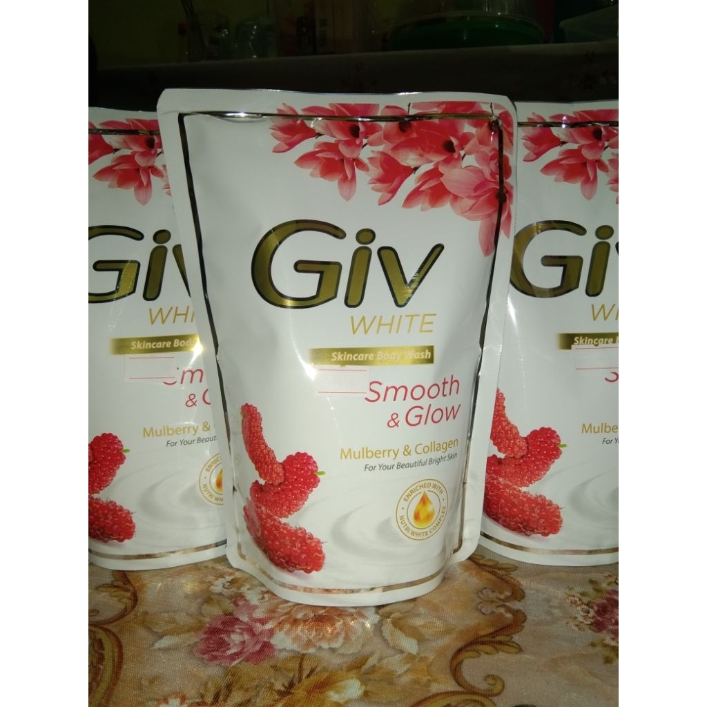 Giv white bodywash sabun mandi cair 400ml