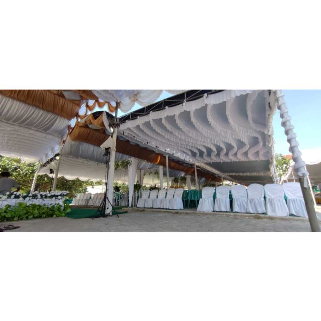 Plafon arus, plafon tenda model arus, plafon tenda dekorasi