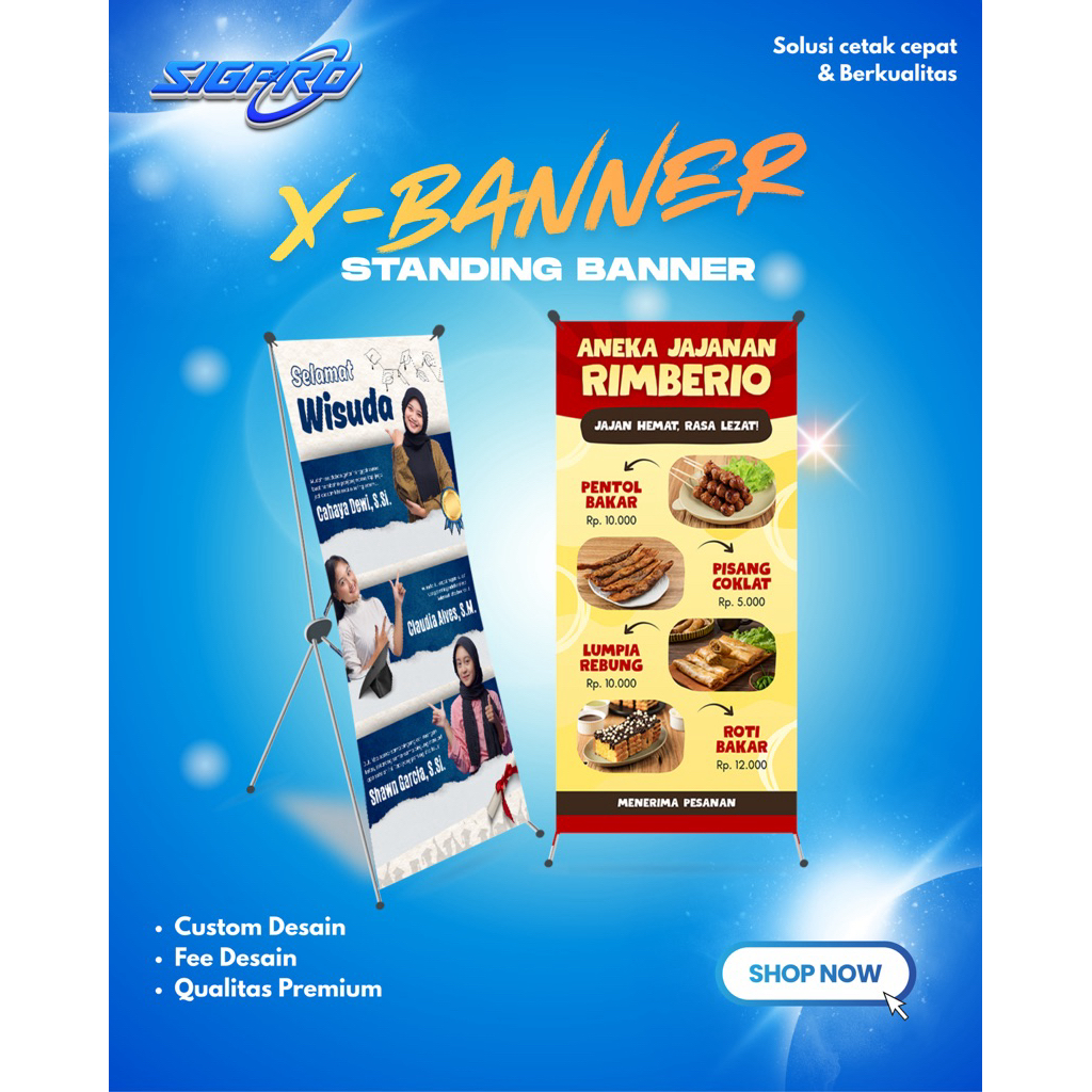X BANNER STANDING BANNER