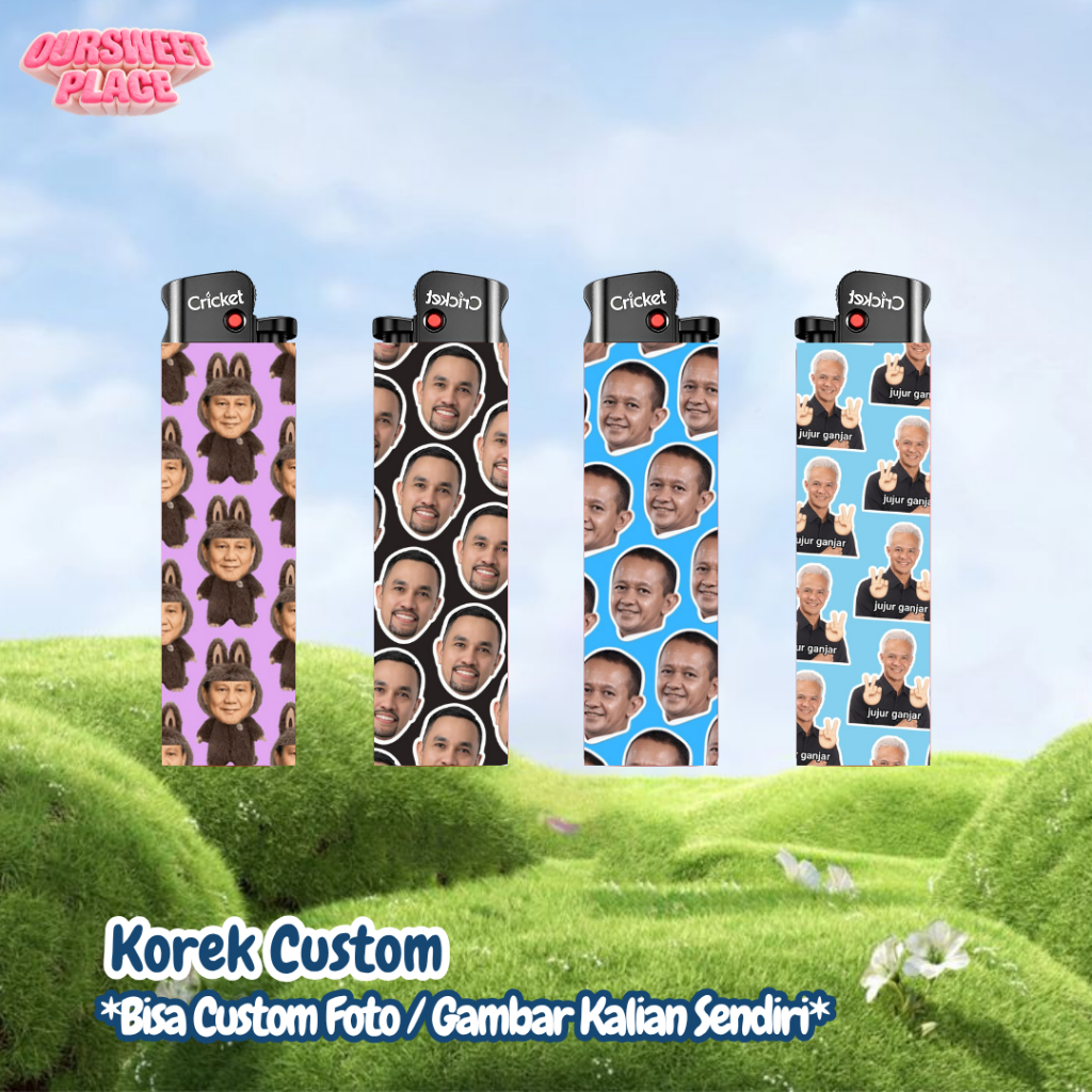 KOREK CUSTOM | STICKER PREMIUM | FREE DESIGN | LOGO | GAMBAR | CRICKET | HUGO | BARA | MAGNET | ZIPP