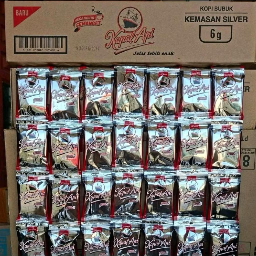 Kopi Kapal Api Silver 10 Sachet 6g Tanpa Gula